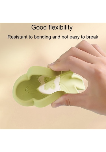 Banyo İnfüzyonlu Silikon Sabunluk Ev Tipi Kaymaz Sabun Drenaj Tutucu Yeşil