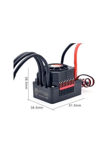 Bloomnest 60a Esc Bec Xt60 Fişli 2-3s Su Fırçasız 1/10 Rc Araba 3650 3660 Motor Arazi Paletli Elektronik Hız Kontrol