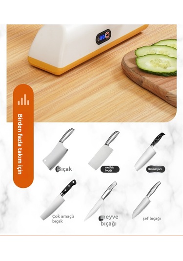 Elektrikli Bıçak Bileyici Turuncu