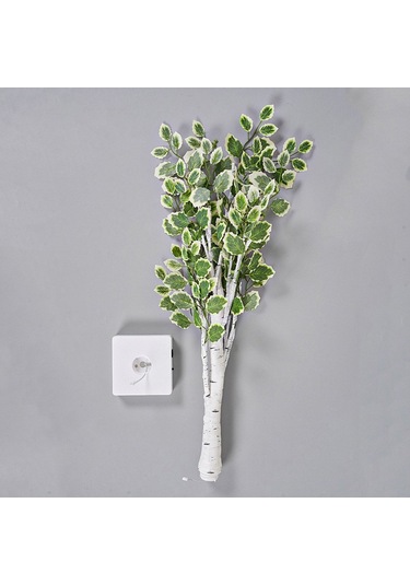 Soulader Huş Ağacı Tasarımı Led Işık Dekoratif Aydınlatma İç Mekan Pencere Önü Komodin Oturma Odası Yatak Odası Siyah