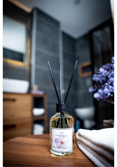 Vivaldi Home Beyaz Çiçekler Çubuklu Oda Kokusu Esansiyel Uçucu Yağ 100 ML