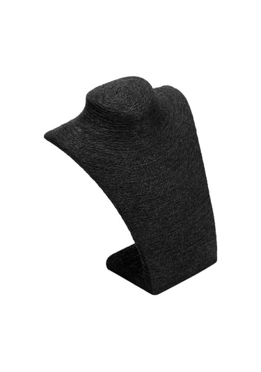 Trendooze Üst Takı Standı Siyah Siyah Manken L Kolye Kolye Göğüs Ekranı Düzey 23x26cm Ev