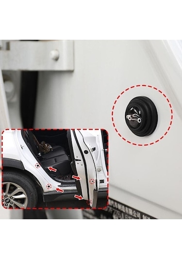Mitsubishi Prenses Uyumlu Kapı Çarpma Önleyici Araba Kapı Ses Ve Darbe Emici Pad 10 Adet