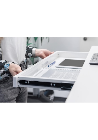 Usb Şarj İstasyonu Ve Çekmeceli Yüksekliği Elektronik Olarak Ayar