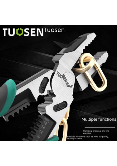Suofeng Endüstriyel 9 İnç Eşmerkezli Çok Fonksiyonlu Uçlu Pense - Çelik Bıçaklı, Dayanıklı, Zarf Ve Tel İşlemleri İçin Profesyonel Araç