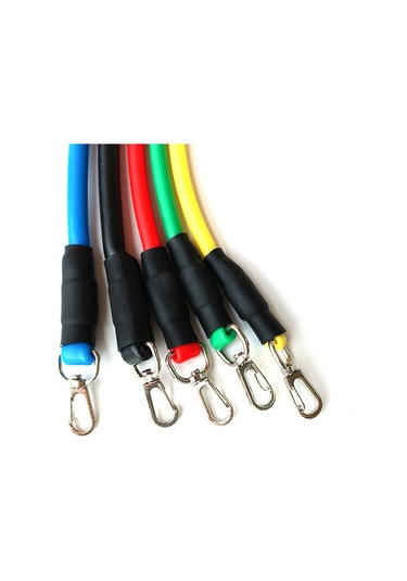 Hombey 11 Parça Tpe Egzersiz Direnc Bandı Seti - Kas Geliştirme, Yoga Ve Güç Antrenmanı İçin Çok Fonksiyonlu Egzersiz Aleti