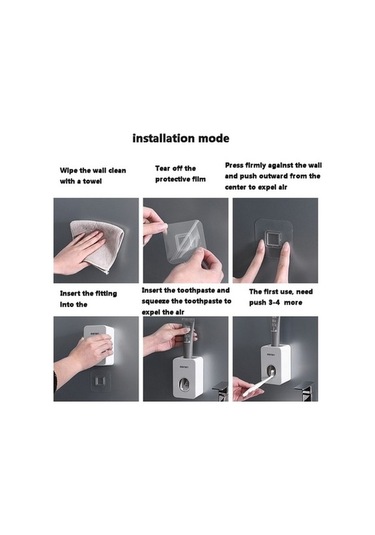 Flybuy Tembel Sıkma Rafı Rafı Pembe Pembe Otomatik Macunu Macunu Macunu Fırçası Eseri Duvar Diş Diş Diş Diş Delme Bosphorusboutique Askısı Ah Mv Pembe