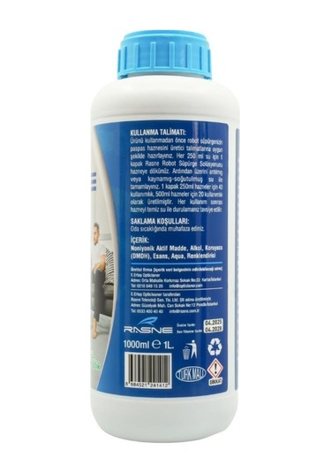 Rasne Konsantre Robot Süpürge Solüsyonu 1000 Ml Tekli