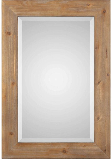 Ahşap Ayna 70x40 Cm Açık Kahverengi