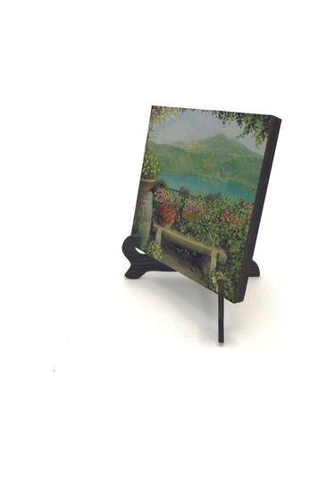 İtalya Görseli Baskılı Mdf Masaüstlük 10x10 653