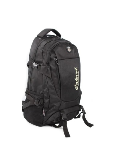 Kaliteli Su Geçirmez Ortopedik Sırt Yolcu Dağcı Spor Kamp Gezi Seyahat Çantası 50 Lt Siyah