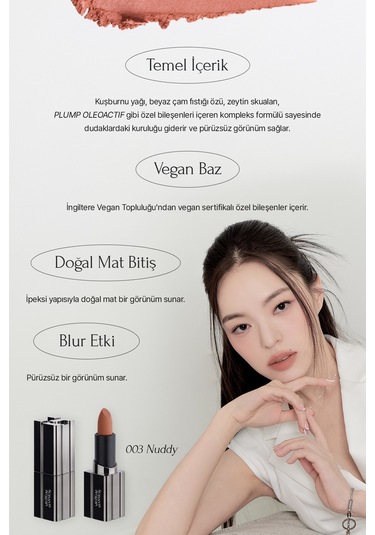 Muzigae Mansion Moodwear Blur Lipstick 003 Nuddy