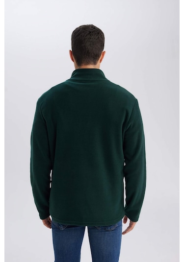 DeFacto Yeşil Tüylenme Yapmayan Soğuk Geçirmez Regular Fit Dik Yaka Fermuarlı Polar Sweatshirt Y3996AZNSGN245 DeFacto Yeşil Tüylenme Yapmayan Soğuk Geçirmez Regular Fit Dik Yaka Fermuarlı Polar Sweatshirt Y3996AZNSGN245