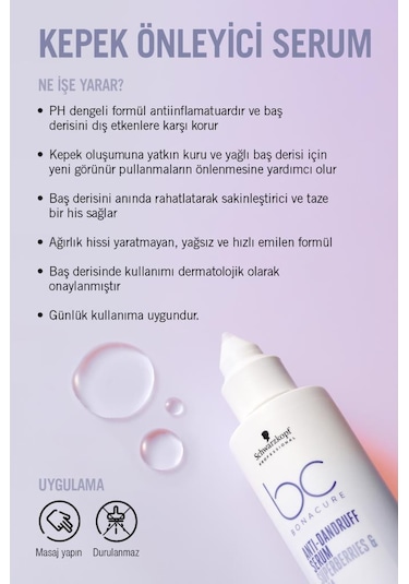 Bonacure Bc Clean Dandruff Kepek Serum 100 ML