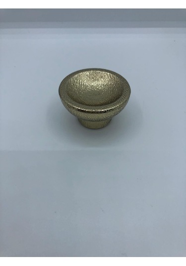 Plastik, 45 Mm Çapı Dolap, Vestiyer, Mobilya Düğme Kulp 5 Adet Gold Kaplama