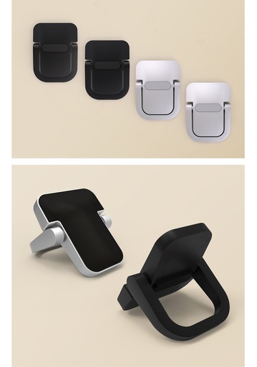 Xindoker Zink Alloy Bilgisayar Ayaküstü Yükseltici, Katlanabilir Masaüstü Tutucu, Siyah Çift Paket