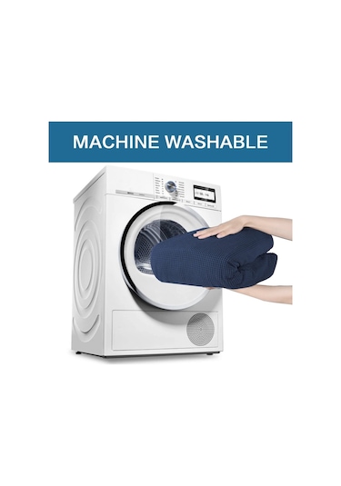 StarMall Tuğla Desen Likrali Jakarlı Kümaş Sandalye Örtüsü, Lastikli, Esnekli Sandalye Kılıfı 1 Adet Bej