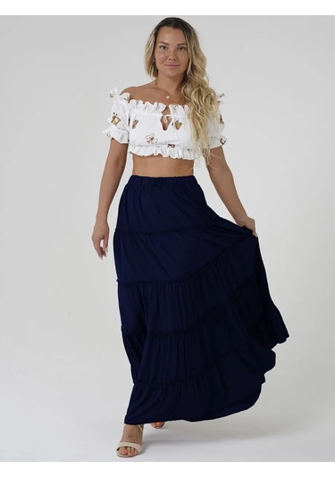 A.punto Tvoj Luk Uzun Maksi Etek 155014579 Mavi