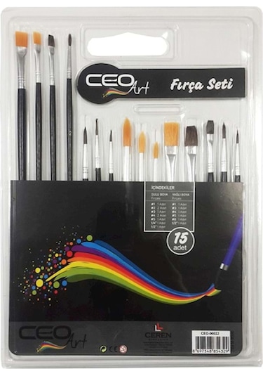 Ceo Art 15'li Fırça Seti 00022