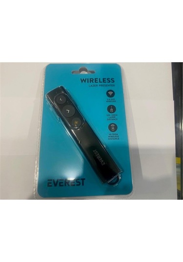 Everest Tba-11 2.4 Ghz Kablosuz Type C Profesyonel Sunum Cihazı 100-200mt Lazer 50-100mt Wıreless
