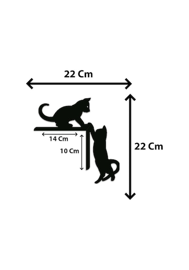 Kedi Kapı Pervaz Süsü Duvar Süsü Sağ Köşe