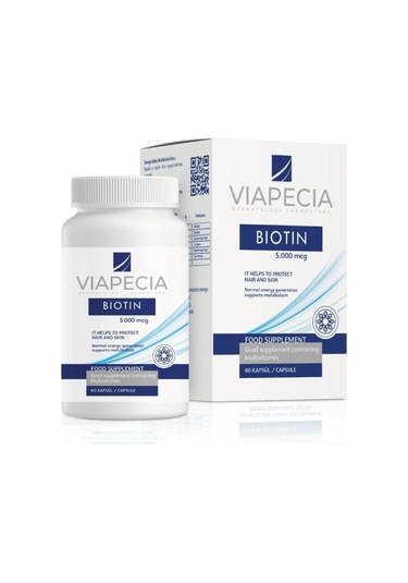 Viapecia Biotin 5000 Mcg Multivitamin 60 Kapsül