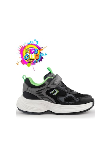 Cool Dian Ortopedik Taban Unisex Çocuk Spor Ayakkabı Siyah