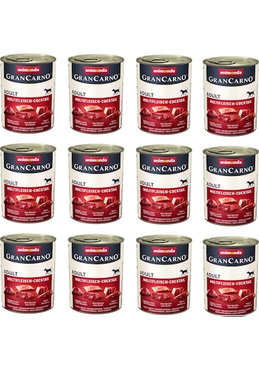 Animonda Gran Carno Karışık Etli Köpek Konserve 400 G X 12 Adet