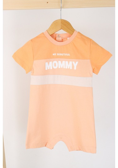Harika Kids Kız Bebe&çocuk Penye Kumaş Mommy Baskılı Tulum 001