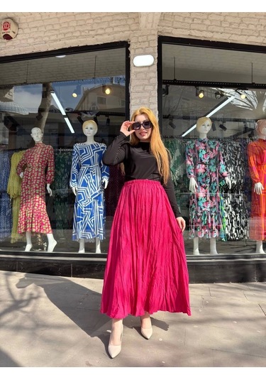 Kraş Etek Fuşya Fuşya