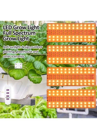 Konesam L3 Tek Panel Bitki Büyüme Lambası, Tam Spektrum 72 Led Işık, 5 Seviye Ayar Ve Zamanlayıcı, Usb 5v Askılı Bitki Işığı Diğer