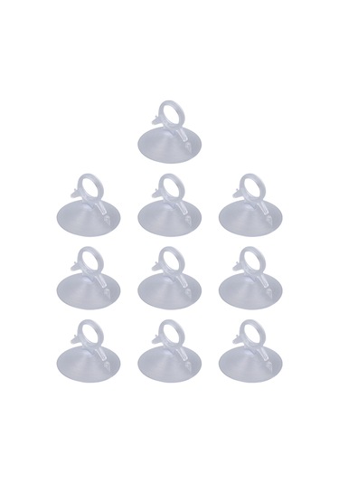 Lemestar Güçlü Tutuculu Pvc Transparan Çekme Çemberli Süspansiyon Cup, Güneş Panelleri, Araç Camı Ve Seramikler İçin 10 Adet Paket