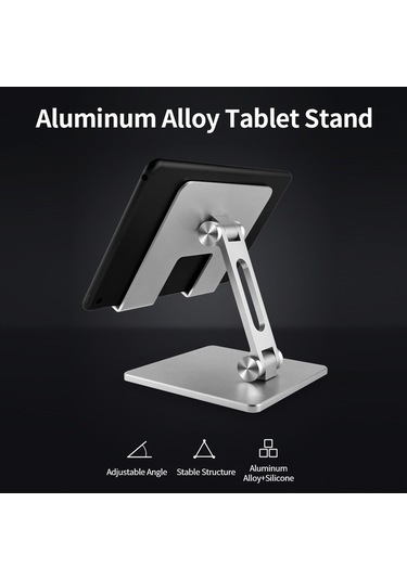 Yunboo Ayarlanabilir Alüminyum Telefon Ve Tablet Standı - Kaymaz Tabanlı, 180 Açı Standlı Standlı