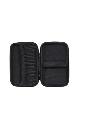 Folinda 2.5 İnç Sabit Disk Koruyucu Kutu, Eva+pu Malzeme, Sıçrama Ve Yağmur Dayanıklı, Power Bank Ve Aksesuarları İçin Çok Amaçlı Depolama Çantası Siyah