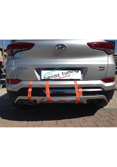 Hyundai Tucson Ön Arka Tampon Koruma Difüzör 2015-2016-2017-2018 Turbosuz
