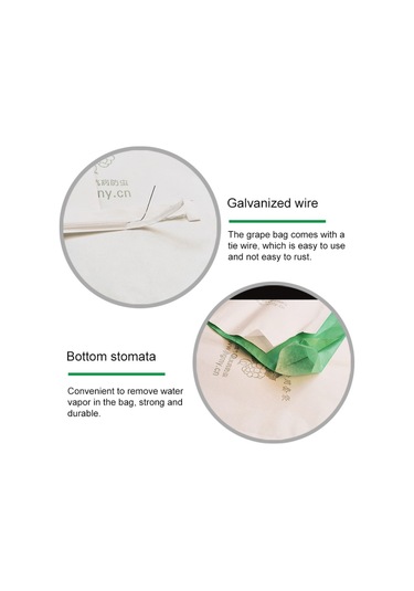 100pcs Su Geçirmez Üzüm Ambalaj Torbası Kağıt Torba Meyve Koruyucu Çanta, Spesifikasyon: 29x38, Rastgele Renk Dağıtım, Boyut:29x38