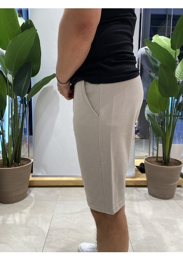 Back Eliesar Elite Cepli Krem Şort Krem