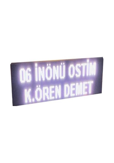 Otobüs, Kamyon, Minibüs Vb. Güzergah Renkli P5 Led Tabela Kasa Ölçüsü: 16x64 Cm