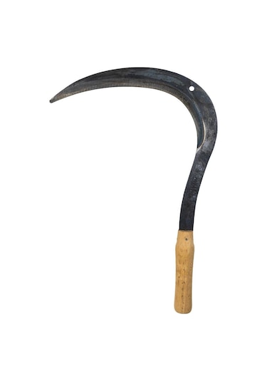Ergüven Or100-03 Dövme Çelik Ahşap Saplı Büyük Orak