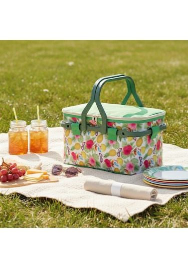 25 Lt Piknik Sepeti 1072 Picnic Bag -327 Karışık/Çok Renkli