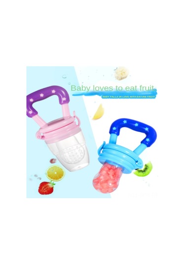 Maiyame Bebek Sebze-meyve Chew Toy Silikon Ağı Seti Küçük-orta-büyük Ağlar Pembe Pembe