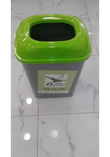 Cam Atık Geri Dönüşüm Kutusu Çöp Kovası 50 Litre