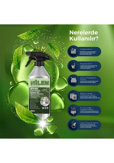 Nilem Profesyonel %100 Bitkisel Çok Amaçlı Temizleyici Vegan 750 ML