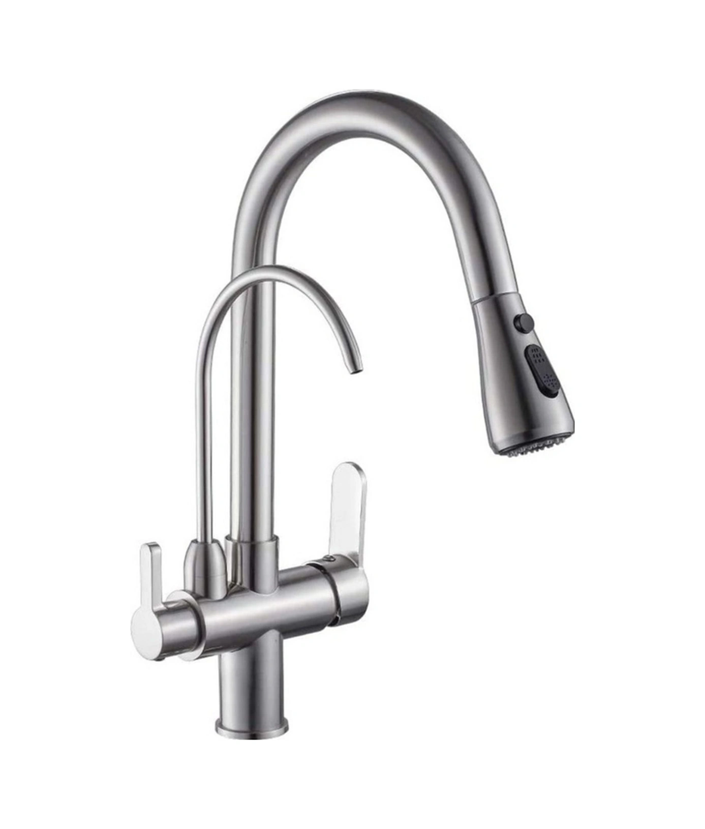 Boheme Krom Uzayan Spiralli Arıtmalı Mutfak Bataryası Krom