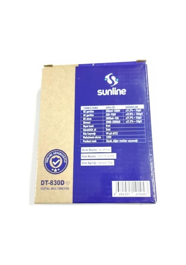 Sunline DT 830D Dijital Ölçü Aleti Multimetre