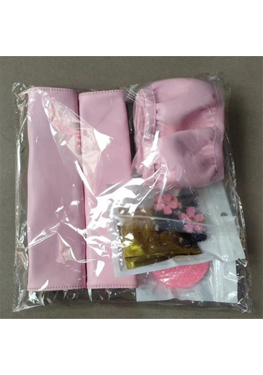 10 Adet Kadınlar İçin Direksiyon Kılıfı Sevimli Aksesuar Seti Mavi Mavi