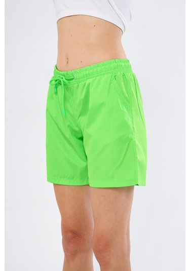 Fantasy Kadın Neon Yeşil Hızlı Kuruyan Deniz Şortu Edy6110ny Yeşil