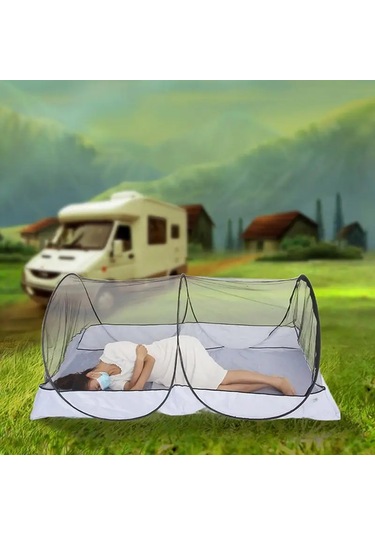 Kamp Çadır Tek Kişi Çadır Taşınabilir Cibinlik Tel Örgü Elek