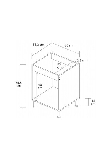 Ören Ankastre Fırın ve Ocak Dolabı 600-00-450