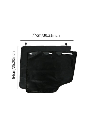 Suntek 2 Adet Araba Kapısı Koruyucu Köpekler İçin Siyah